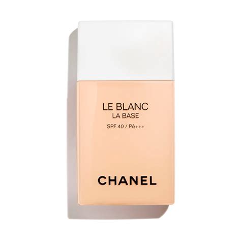 chanel le blanc spf 30|Chanel la base makeup.